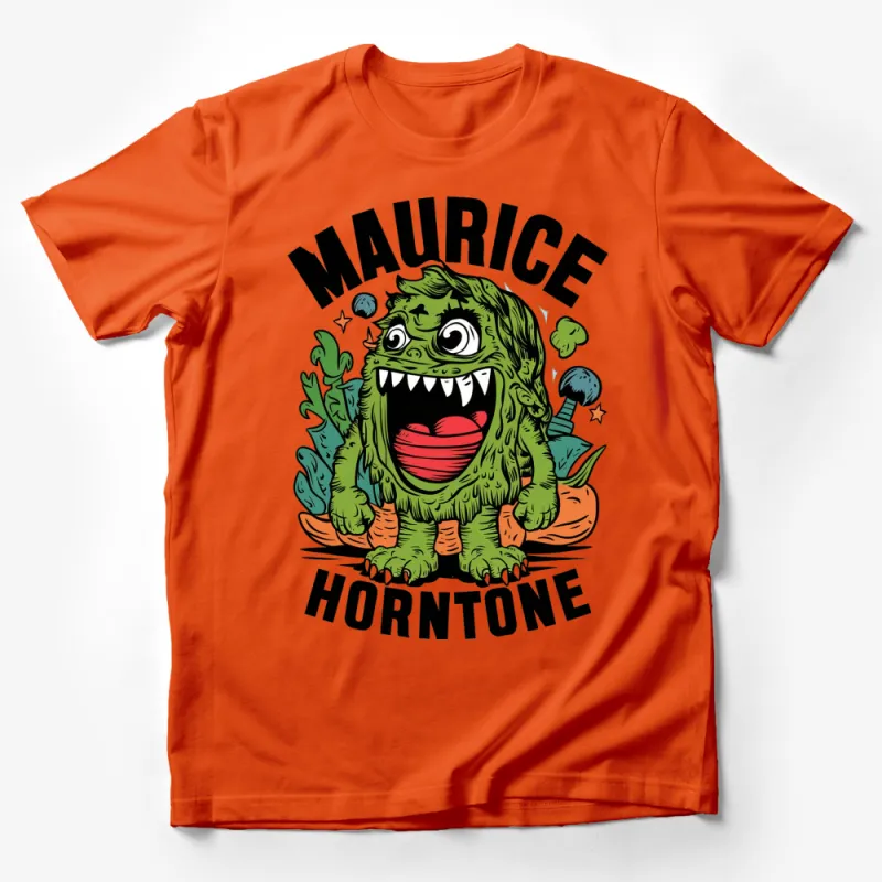 Maurice Horn Tone Monster Graphic T-Shirt, Kids and Adults Fun Cartoon Tee Male T-Shirt