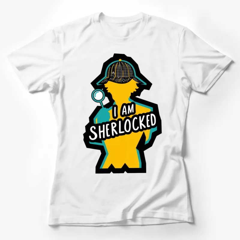 I Am Sherlocked T-Shirt, Detective Inspired Graphic Tee, Unique Pop Culture Apparel Female T-Shirt