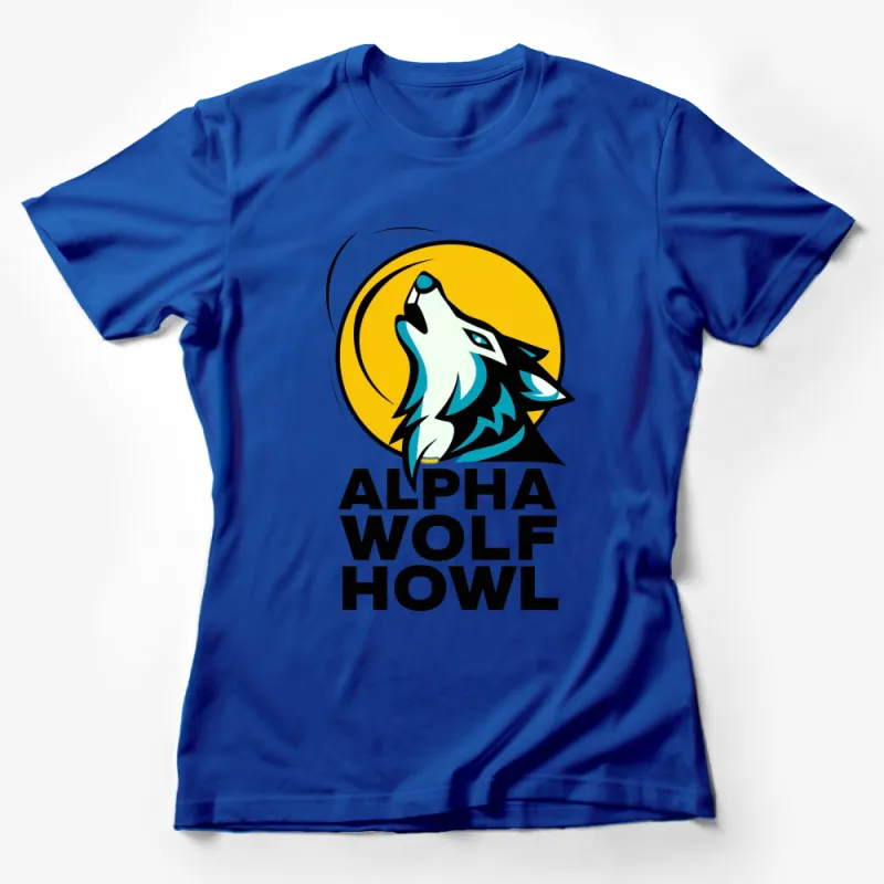 Alpha Wolf Howl Graphic T-Shirt, Bold Wolf Design, Unisex Tee, Nature Inspired Casual Wear Female T-Shirt