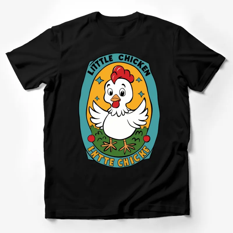 Little Chicken Cute Animal Graphic T-Shirt, Unisex Kids and Adults Casual Wear, Bright Colorful Tee Male T-Shirt