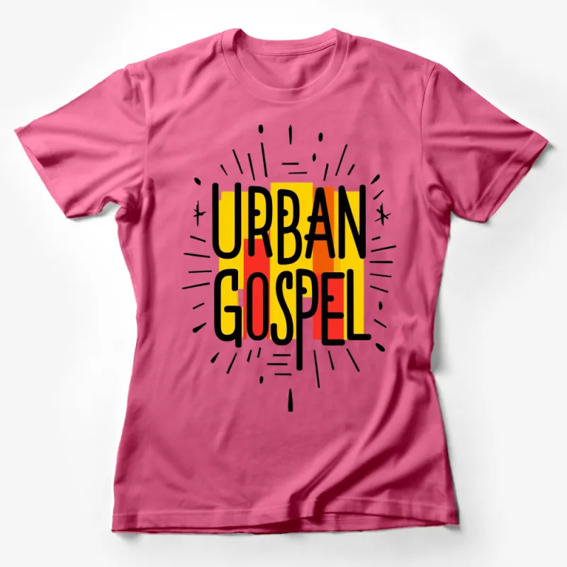 Urban Gospel T-Shirt, Bold Graphic Christian Music Tee, Stylish Church Event Unisex Shirt Female T-Shirt