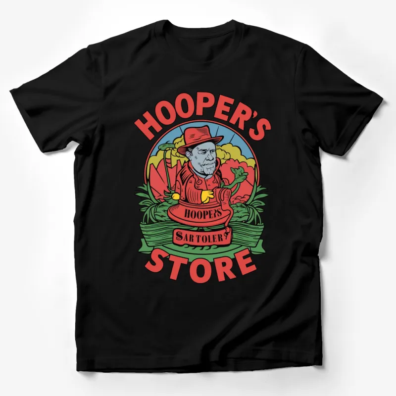 Hooper's Store Retro T-Shirt, Vintage Farmer Graphic Tee, Unisex Casual Top, Unique Gift Idea Male T-Shirt