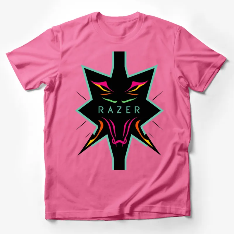 Razer Logo Graphic T-Shirt, Bold Colorful Gaming Merch, Teen Fashion, Unisex Apparel, Casual Wear Male T-Shirt