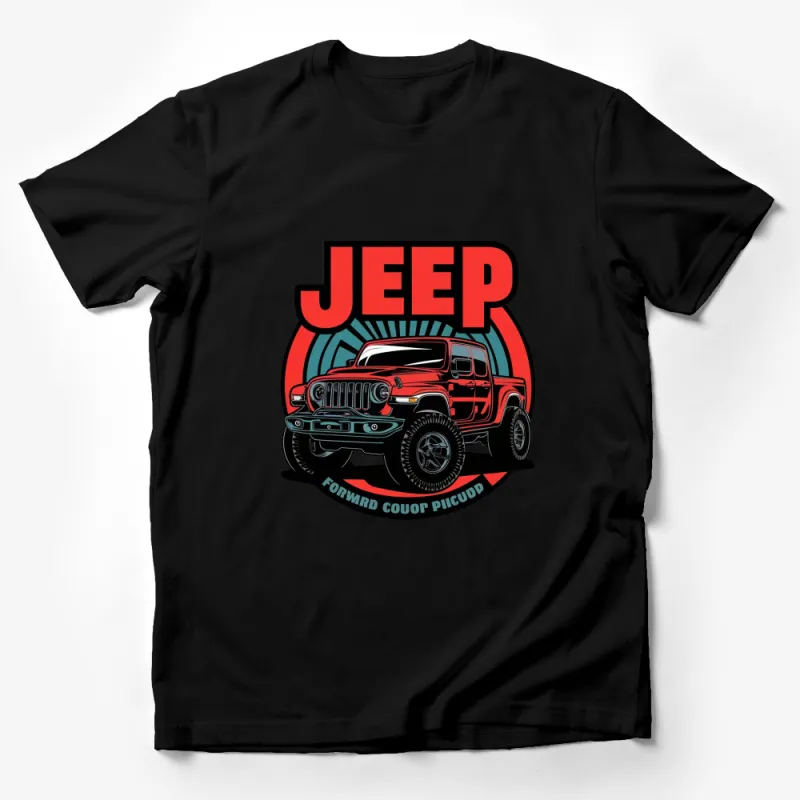 Vintage Jeep Graphic T-Shirt, Retro Off-Road Vehicle Tee, Adventure Car Lover, Unique Gift Idea Male T-Shirt