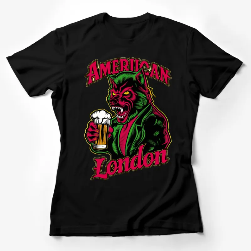 American Werewolf in London Inspired T-Shirt, Retro Horror Movie Graphic Tee, Unisex Female T-Shirt