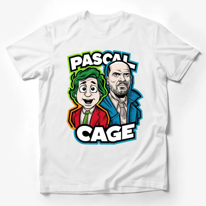 Pascal and Cage Cartoon Graphic T-Shirt, Colorful Pop Culture Tee, Unisex Casual Wear Male T-Shirt