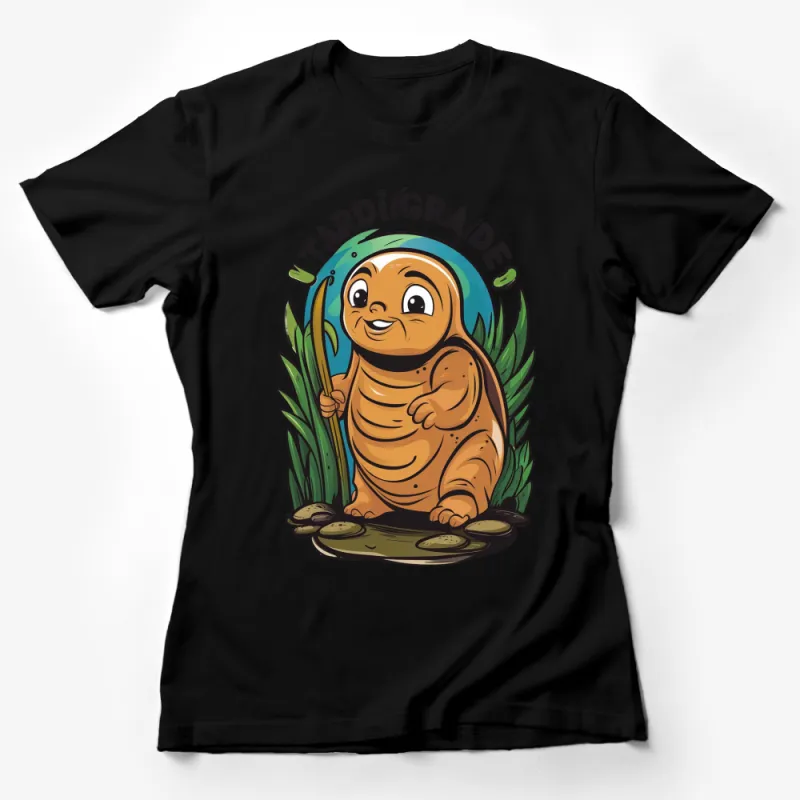 Cute Tardigrade Cartoon T-Shirt, Adorable Water Bear Tee, Unisex Graphic Shirt for Biology Fans Female T-Shirt