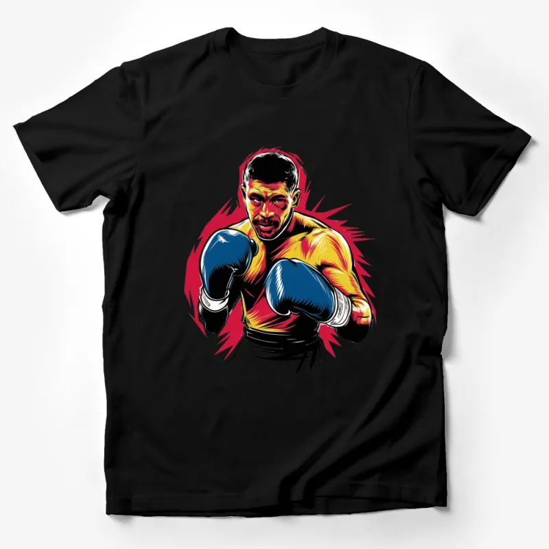 Vintage Boxer Graphic T-Shirt, Retro Fight Club Tee, Bold Comic Style Boxing Shirt, Men's Fashion Male T-Shirt