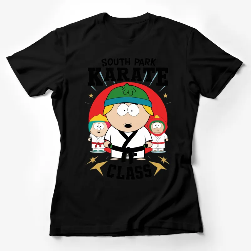 South Park Karate Class T-Shirt, Funny Animated TV Show Tee, Unique Comedy Series Fan Gift Female T-Shirt