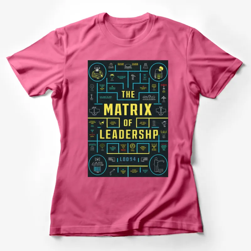 Leadership Matrix Themed T-Shirt, Graphic Tee for Business Leaders, Unique Leadership Styles Female T-Shirt