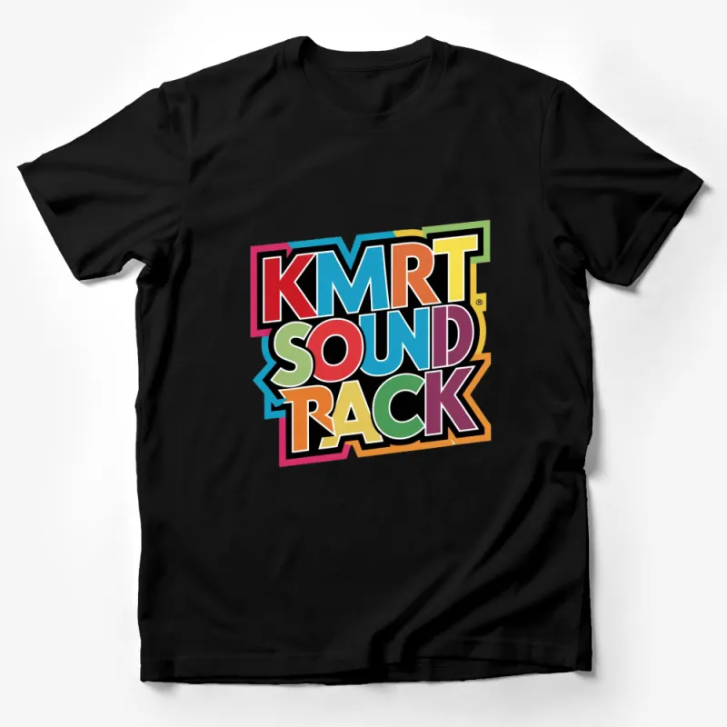 Retro KMRT Soundtrack Bold Logo T-Shirt, Colorful Vintage Style Tee, Unisex Graphic Shirt Male T-Shirt