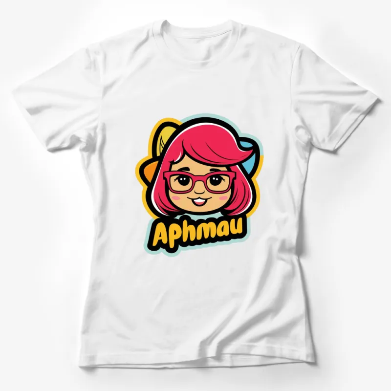 Aphmau Inspired Cartoon Character T-Shirt, Cute Pink Hair Girl Tee, Fun Gamer Shirt for Kids and Teens Female T-Shirt