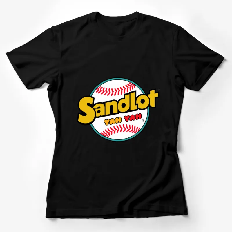 Sandlot Yah Yah Baseball Logo T-Shirt, Retro Movie Fan Tee, Unisex Sports T-Shirt for All Ages Female T-Shirt