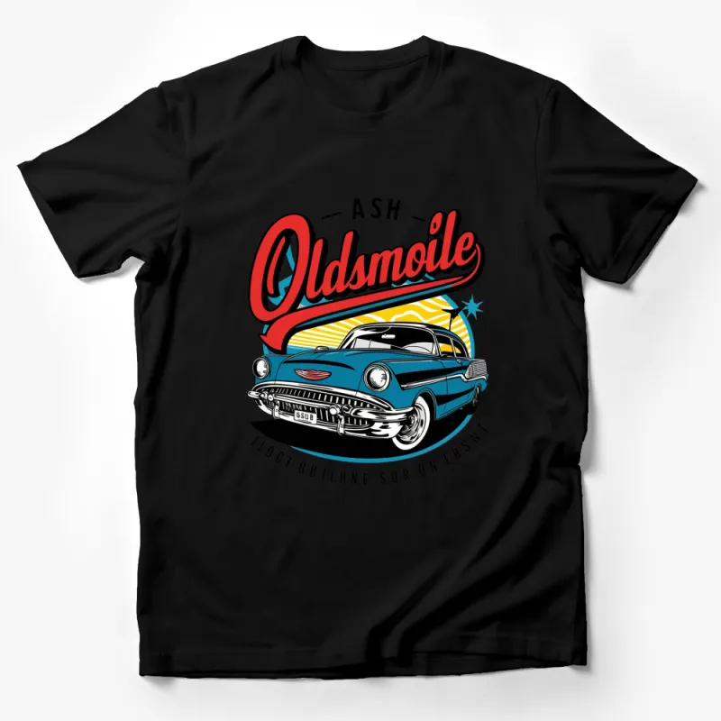 Vintage Oldsmobile Car T-Shirt, Classic Auto Enthusiast Tee, Retro Vehicle Graphic, Gift for Car Lovers Male T-Shirt