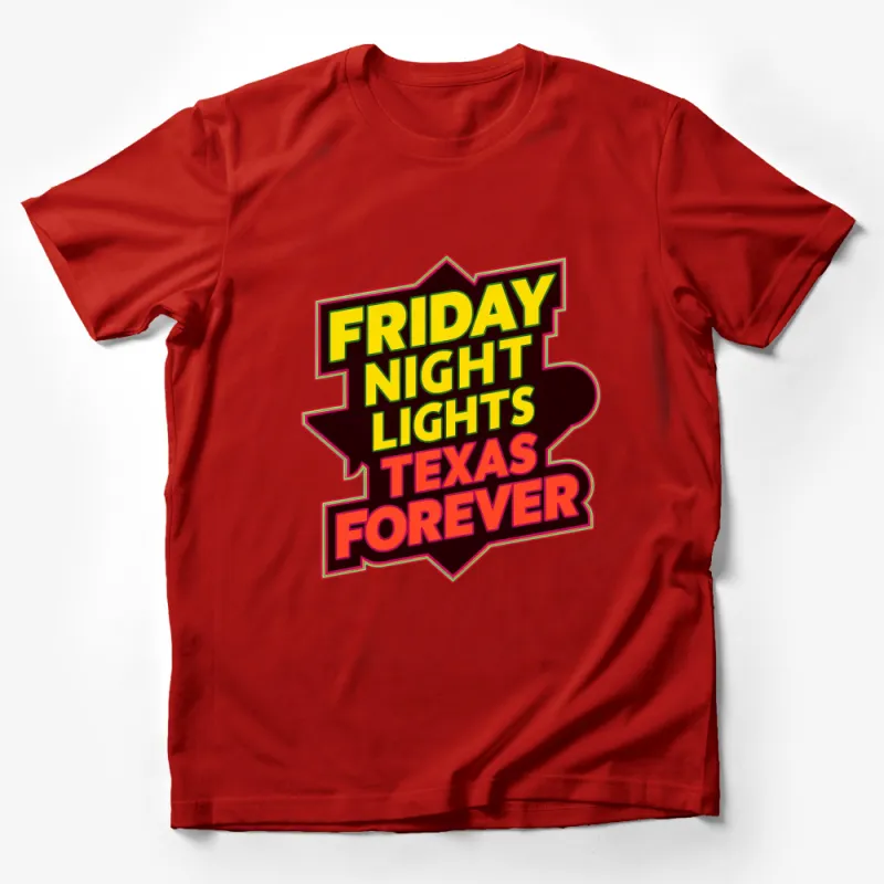 Friday Night Lights Texas Forever T-Shirt, Retro Style Bold Graphic Tee, Vintage Colorful Casual Wear Male T-Shirt