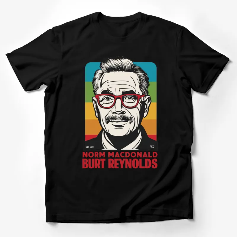 Retro Norm Macdonald Burt Reynolds Graphic T-Shirt, Pop Culture Icon Tee, Vintage Inspired Colorful Shirt Male T-Shirt