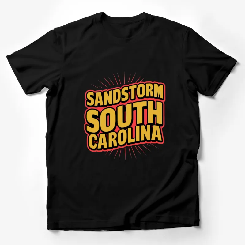 Sandstorm South Carolina Retro Style T-Shirt, Bold Graphic Tee, Vintage Inspired Design Male T-Shirt