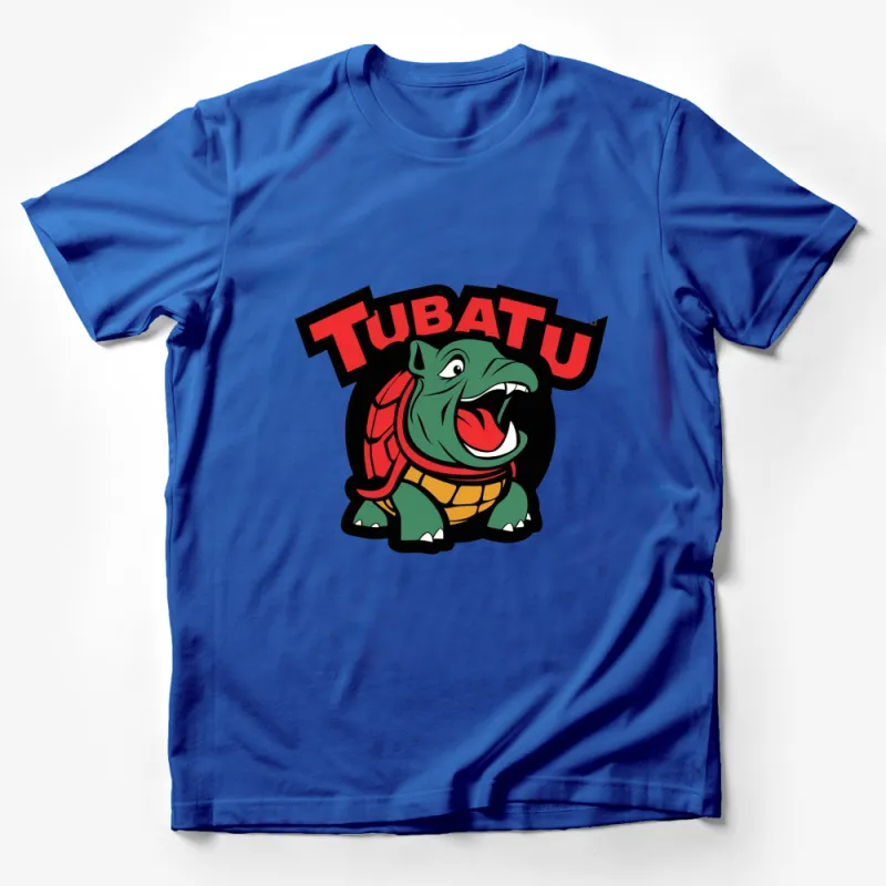 Colorful Tubatu Turtle Cartoon Graphic T-Shirt, Fun Wildlife Kids' Tee, Unisex Adult Casual Wear Male T-Shirt