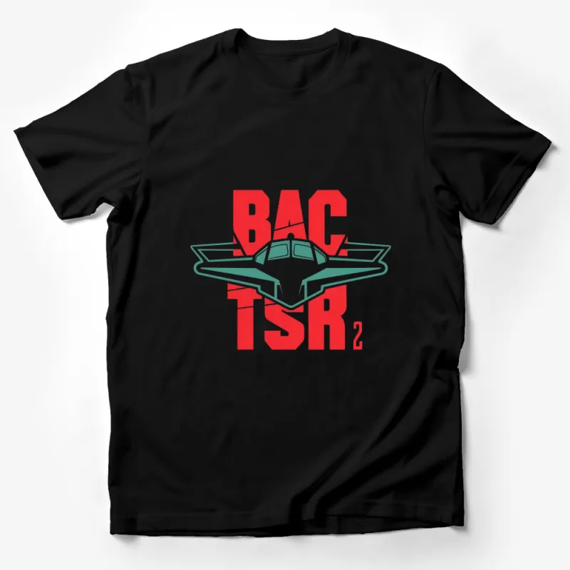 Vintage Airplane Graphic T-Shirt, Classic Plane Design, BAC TSR 2, Aviation Enthusiasts Apparel Male T-Shirt