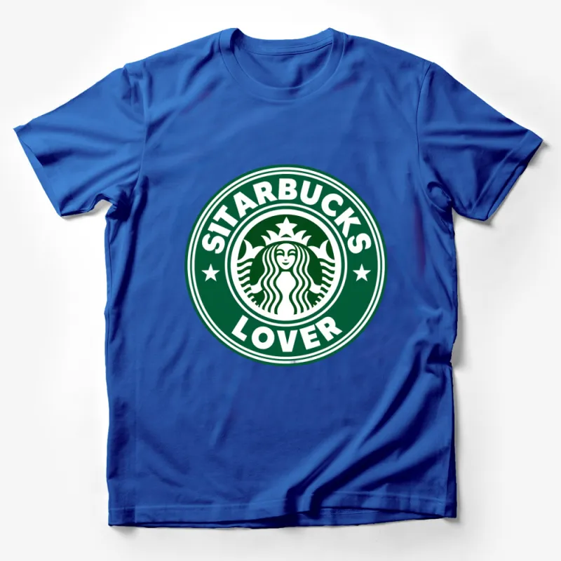 Starbucks Lover Themed T-Shirt, Green and White Logo, Coffee Enthusiast Casual Wear Male T-Shirt