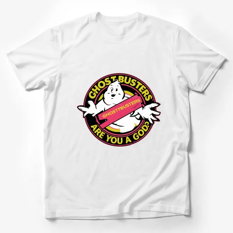 Ghostbusters Classic Logo T-Shirt Are You A God? Fan Tee, Pop Culture Casual Wear Male T-Shirt