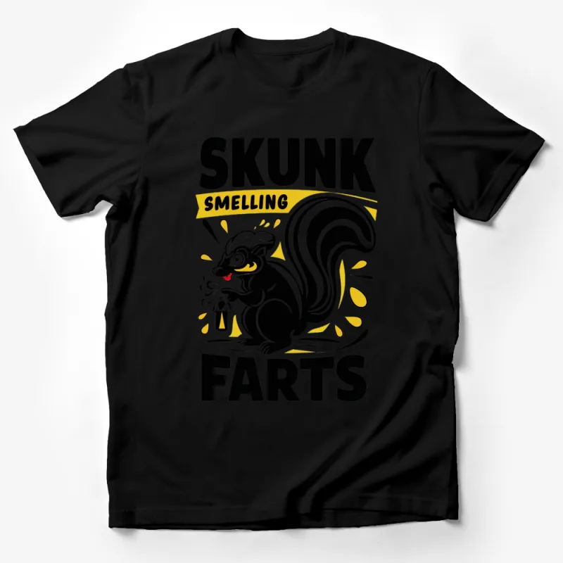 Funny Skunk Farts T-Shirt, Graphic Tee, Humorous Animal Design, Unisex Casual Shirt Male T-Shirt