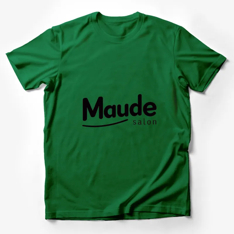 Stylish Maude Salon Logo T-Shirt, Unisex Black and White Graphic Tee Male T-Shirt