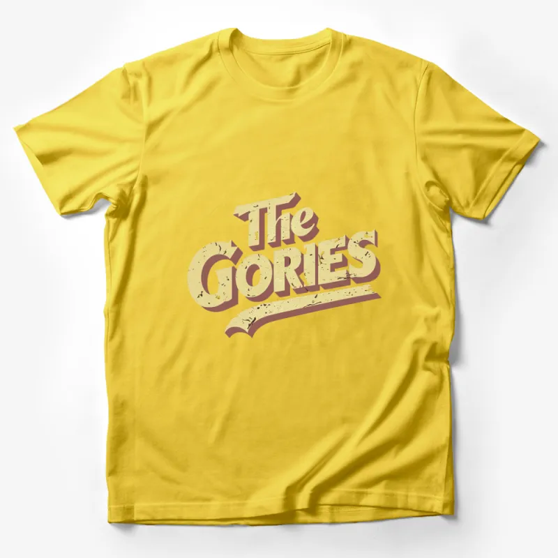 Vintage The Gories Band Logo T-Shirt, Classic Rock Tee, Retro Music Shirt, Collector's Item Male T-Shirt