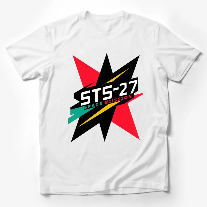 STS-27 Space Mission Graphic T-Shirt, Retro Space Tee, Vintage Astronaut Mission Shirt, Gift for Space Enthusiasts Male T-Shirt