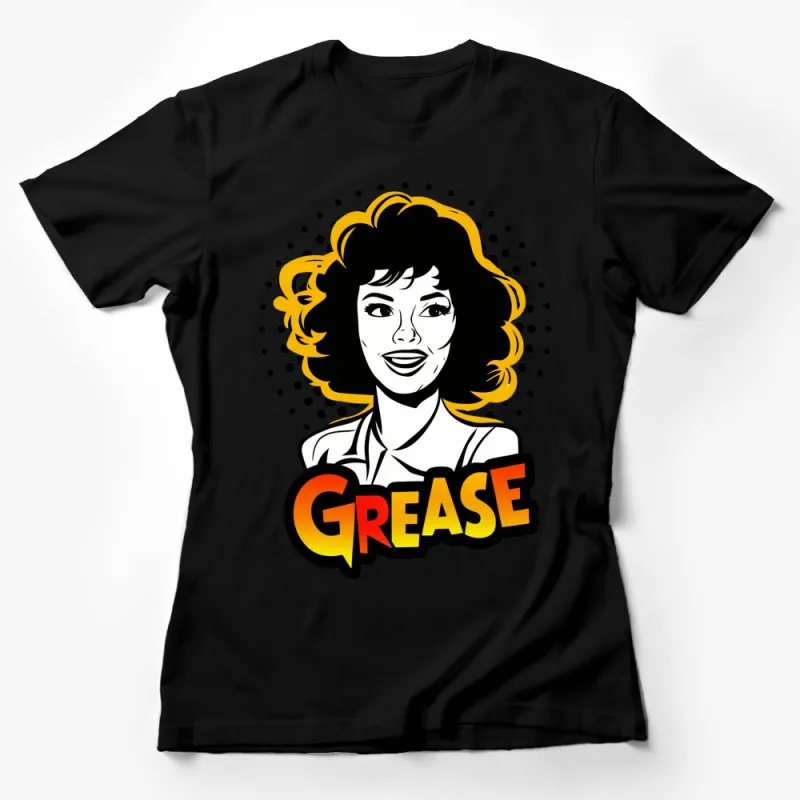 Vintage Grease Inspired T-Shirt, Retro Film Graphic Tee, Classic 70s Movie Fan Apparel Female T-Shirt