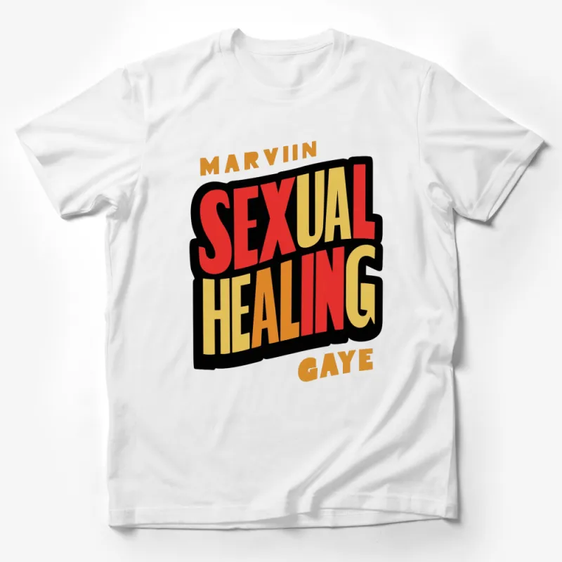 Marvin Gaye Sexual Healing Lyrics Vintage Style T-Shirt, Classic Retro Music Fan Tee Male T-Shirt