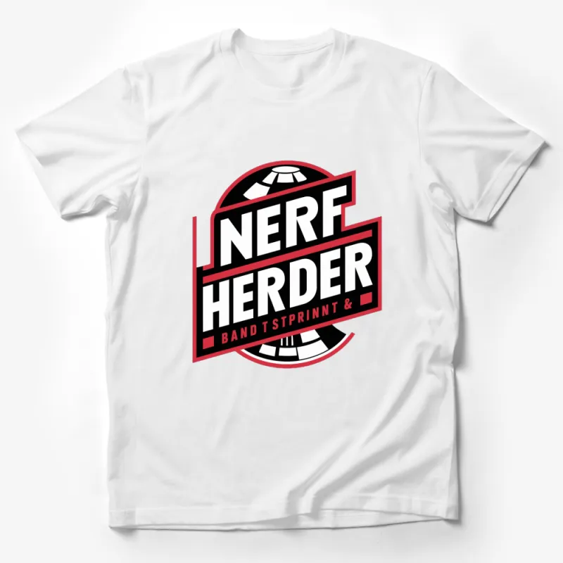 Nerf Herder Band Logo T-Shirt, Unisex Casual Graphic Tee, Music Fan Apparel Male T-Shirt