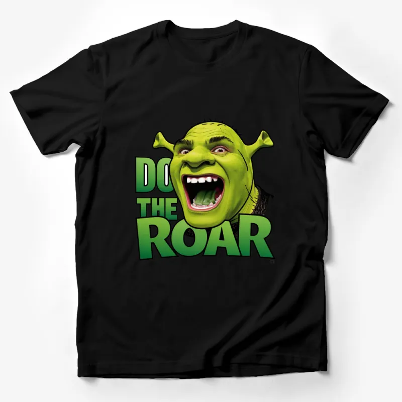 Shrek Do The Roar Graphic T-Shirt, Funny Movie Quote Shirt, Vibrant Green Color Male T-Shirt