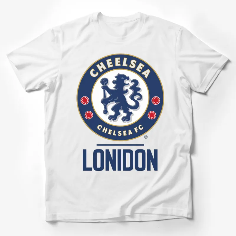 Chelsea FC Inspired Vintage Logo T-Shirt, Classic Soccer Fan Apparel, Gift for Football Lovers Male T-Shirt