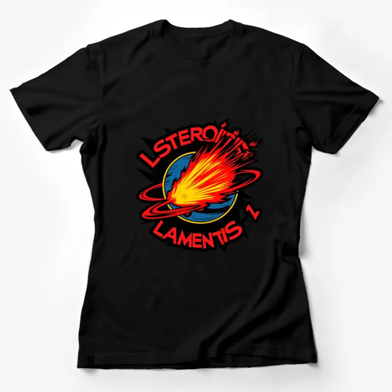 Vintage Comic Style T-Shirt, Lsterouis Lamentis Graphic Tee, Bold Colors, Unisex Female T-Shirt