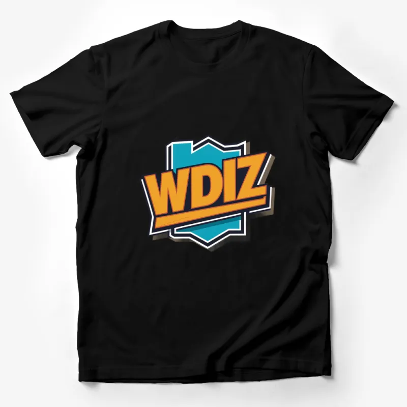 Trendy WDiZ Logo T-Shirt, Colorful Graphic Tee, Stylish Unisex Casual Wear, Cool Gift Idea Male T-Shirt