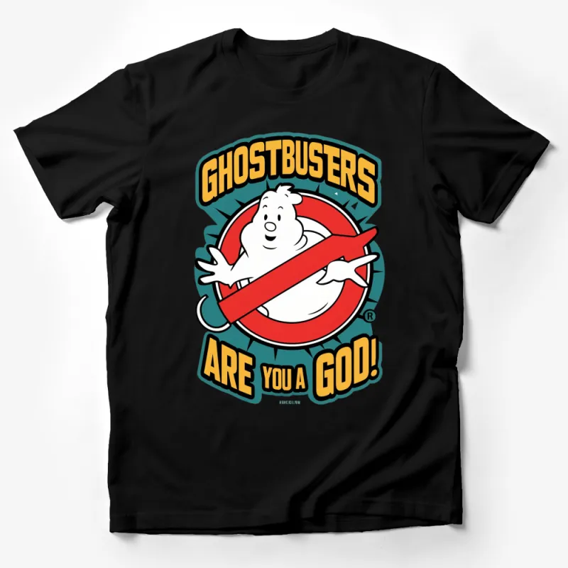 Ghostbusters Are You A God? Classic Movie Logo T-Shirt, Nostalgic Film Fan Merchandise Male T-Shirt