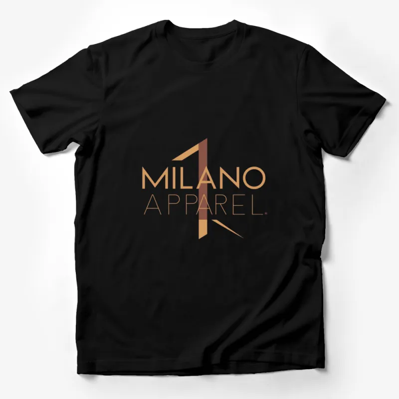 Milano Apparel Logo T-Shirt, Elegant Designer Brand Tee, Fashionable Top for Men and Women Male T-Shirt