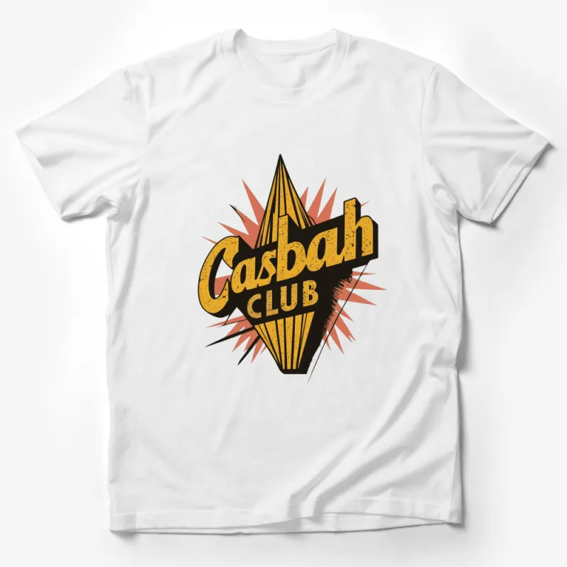 Vintage Casbah Club T-Shirt, Retro Music Fan Tee, Graphic Rock Band Shirt Male T-Shirt