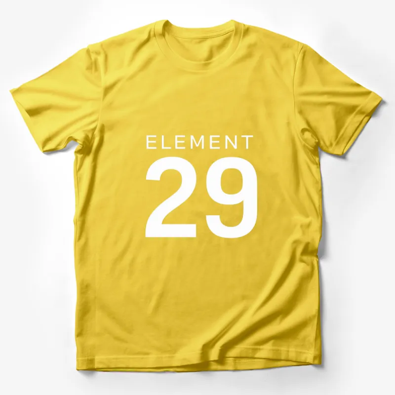 Element 29 Graphic T-Shirt, Minimalist Black and White Design, Trendy Casual Tee for Science Fans Male T-Shirt