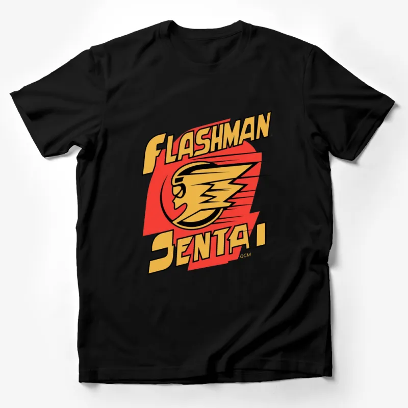 Flashman Sentai Graphic T-Shirt, Vintage Superhero Tee, Bold Comic Book Style, Unisex Apparel Male T-Shirt