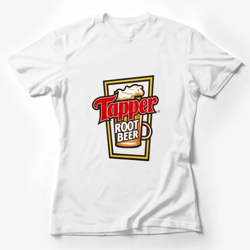 Vintage Tapper Root Beer Logo T-Shirt, Classic Beverage Brand Tee, Retro Drink Fashion, Unisex Graphic Tee Design Female T-Shirt