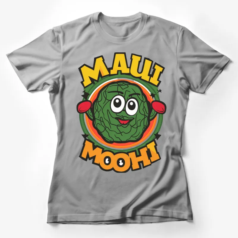 Maui Moochi Funny Cabbage Cartoon Graphic T-Shirt, Cute Veggie Humor Tee, Unisex Casual Shirt Female T-Shirt