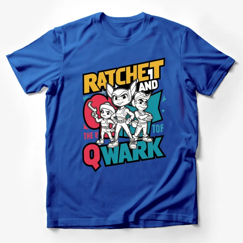 Ratchet and Clank Qwark Comic Style T-Shirt, Retro Gaming Graphic Tee, Unisex Shirt Male T-Shirt