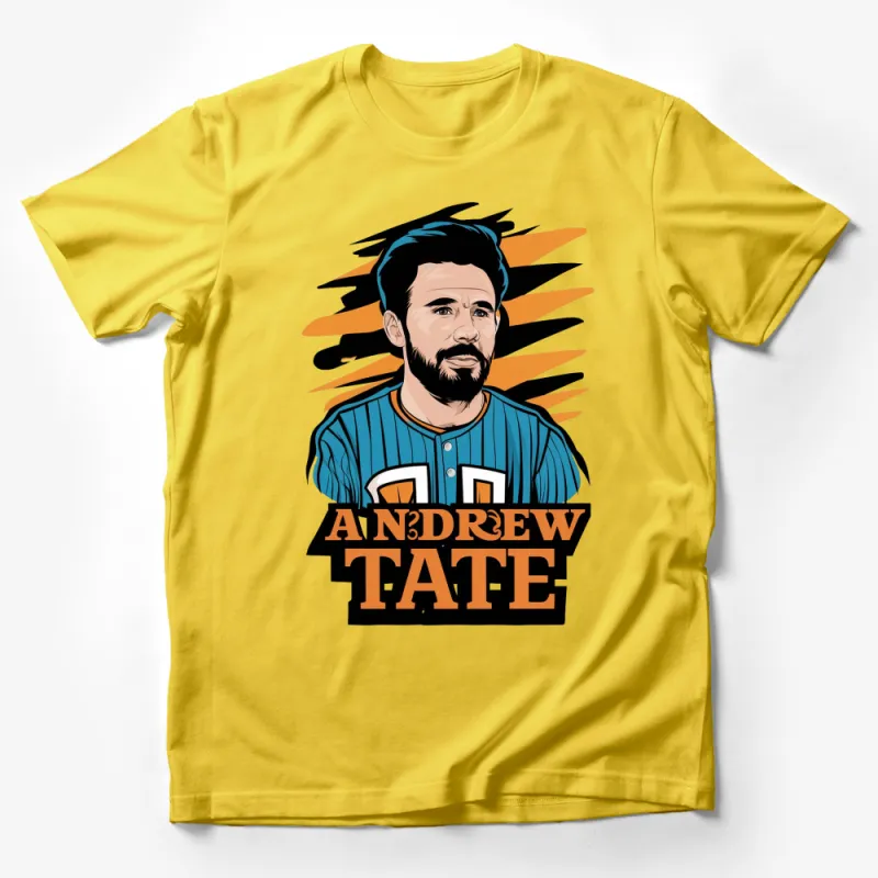 Andrew Tate Inspired T-Shirt, Bold Graphic Design, Colorful Pop Art Style Tee Male T-Shirt