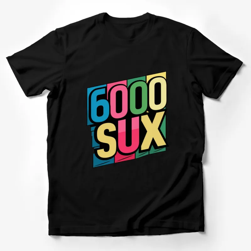 Bold Colorful Good Sux T-Shirt, Modern Pop Art Style Unique Graphic Tee, Unisex Shirt Male T-Shirt