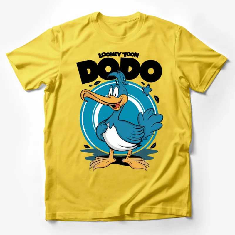 Looney Toon Dodo Bird Cartoon Character T-Shirt, Funny Blue Bird Tee, Unique Gift for Animation Fans Male T-Shirt