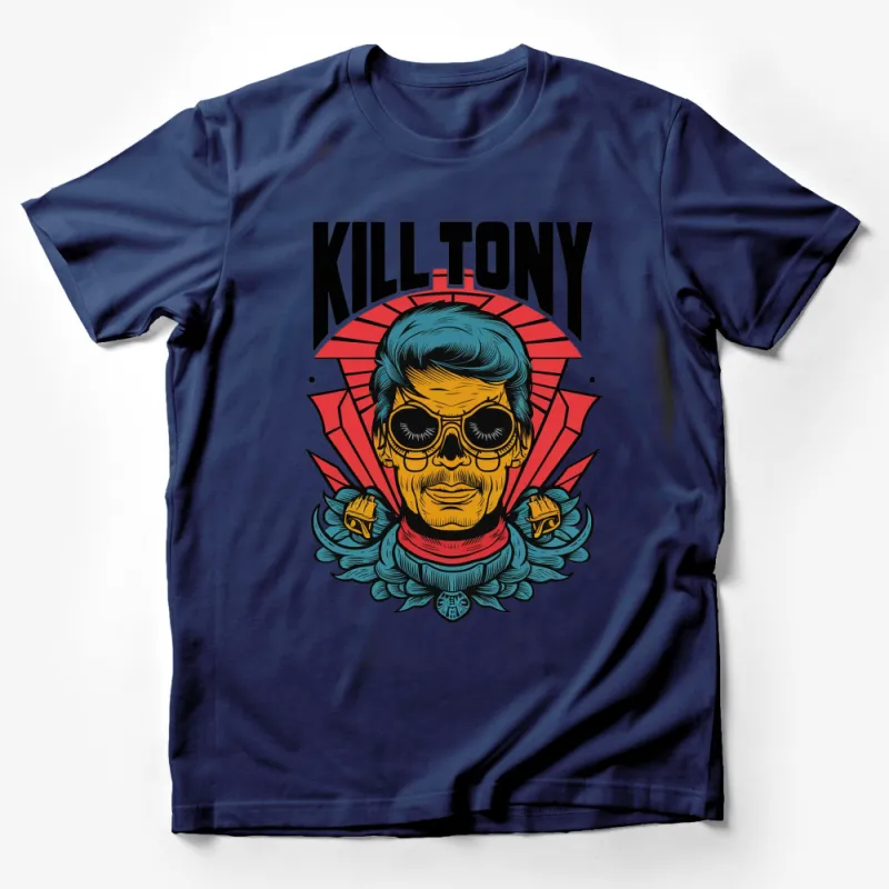 Kill Tony Graphic T-Shirt, Cool Skull Design, Vintage Comic Style Tee Male T-Shirt