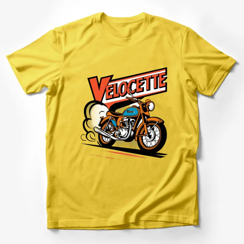 Vintage Velocette Motorcycle Graphic T-Shirt, Classic Bike Design Tee, Retro Style Motorcycle Lover Shirt Male T-Shirt