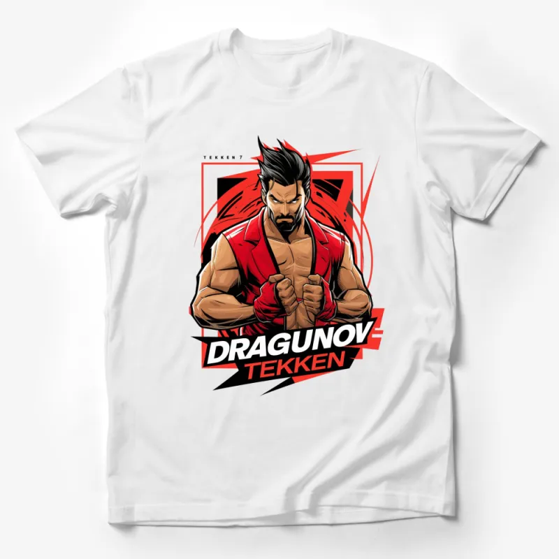 Tekken 7 Dragunov T-Shirt, Gaming Apparel, Graphic Tee, Fighting Game Merchandise Male T-Shirt